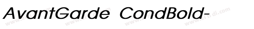 AvantGarde CondBold字体转换